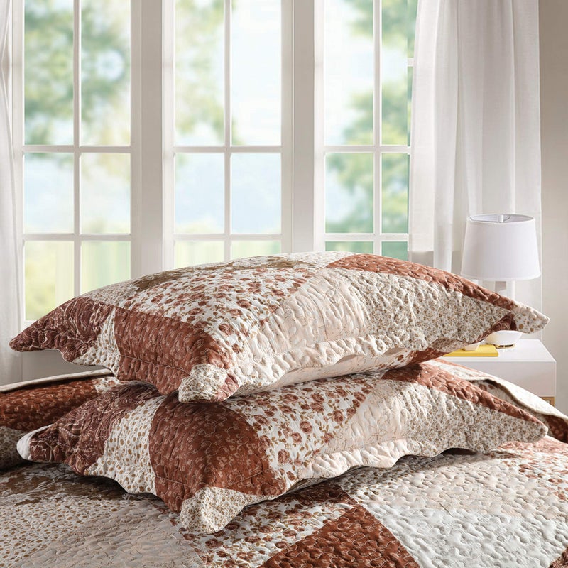 Travan 3-Piece Queen Quilt Sets with Shams Oversized Bedding Bedspread Reversible Coverlet Set, Queen Size - Image 5